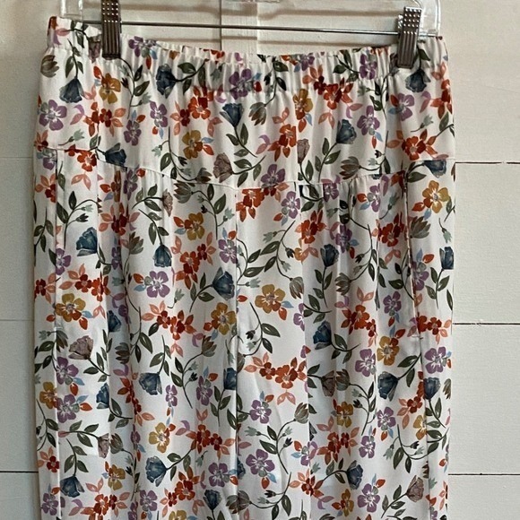 NYDJ Floral Print Pull On Relaxed Cropped Pants XS Women's Casual Summer - Picture 11 of 12